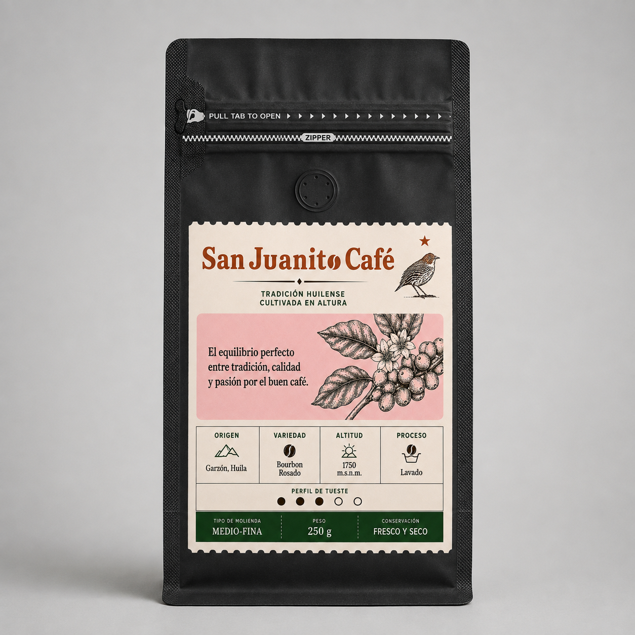 Bourbon rosado — San Juanito Café